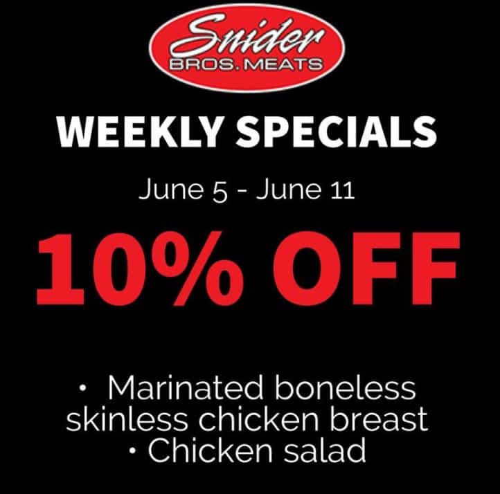 Sniders Weekly Specials Snider Bros Meats