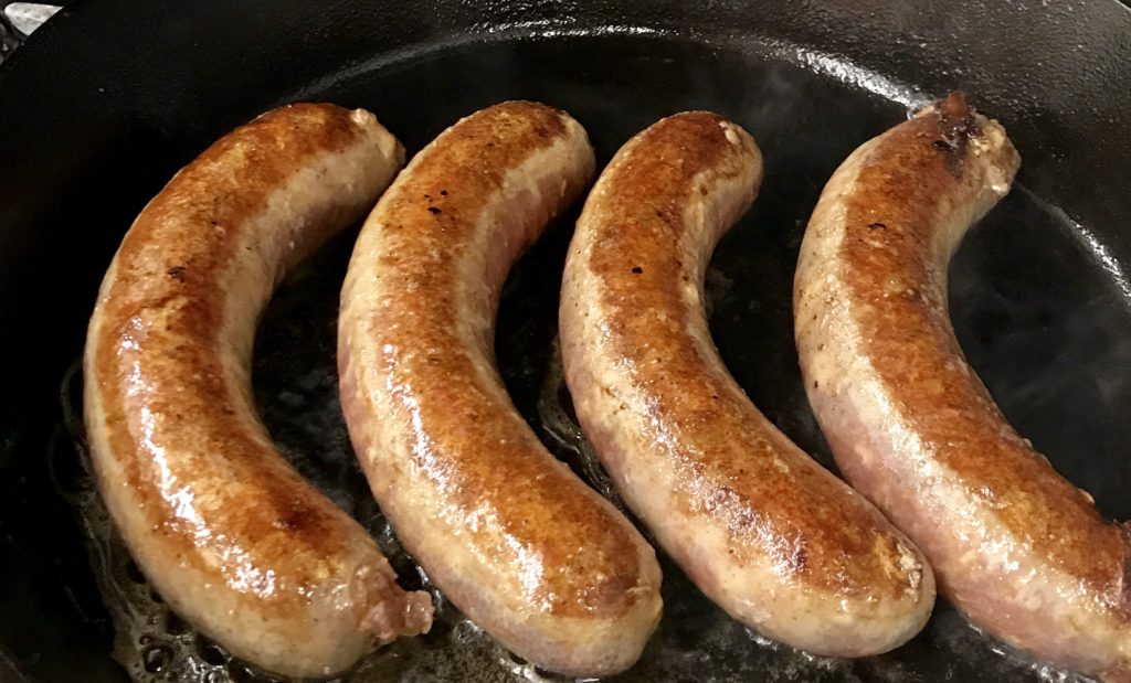 1 pk House Made German Bratwurst Sausage | Snider Bros. Meats