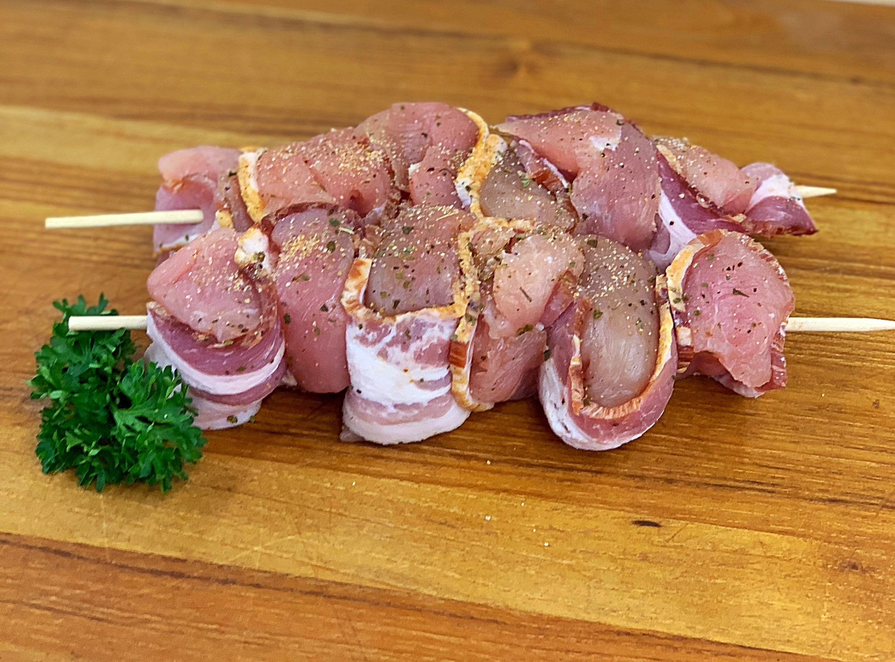 Snider’s Famous Turkey Bacon Kabobs