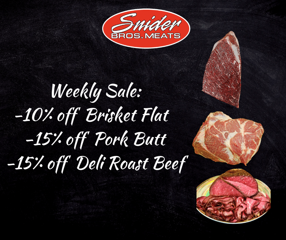 Snider Bros. Meats weekly specials